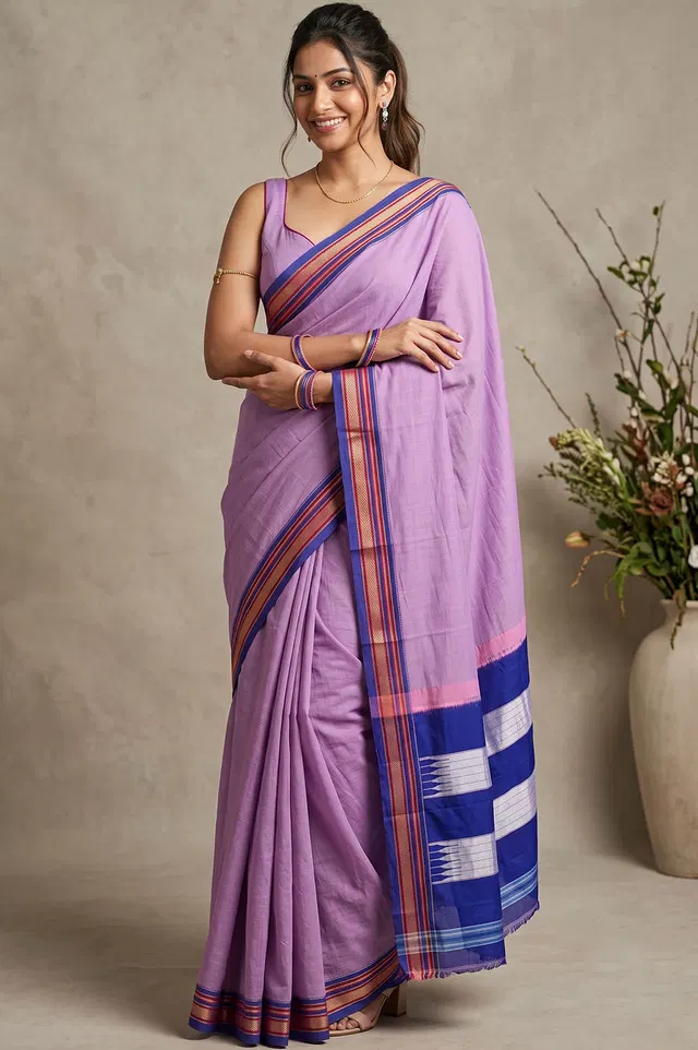 Ilkal Handloom Cotton-Silk Saree