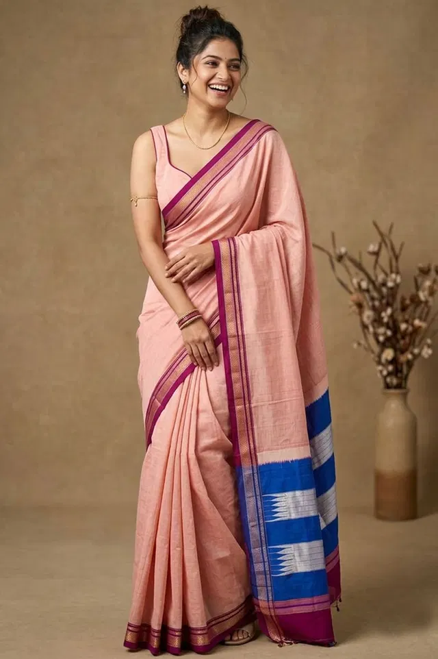 Ilkal Handloom Cotton-Silk Saree
