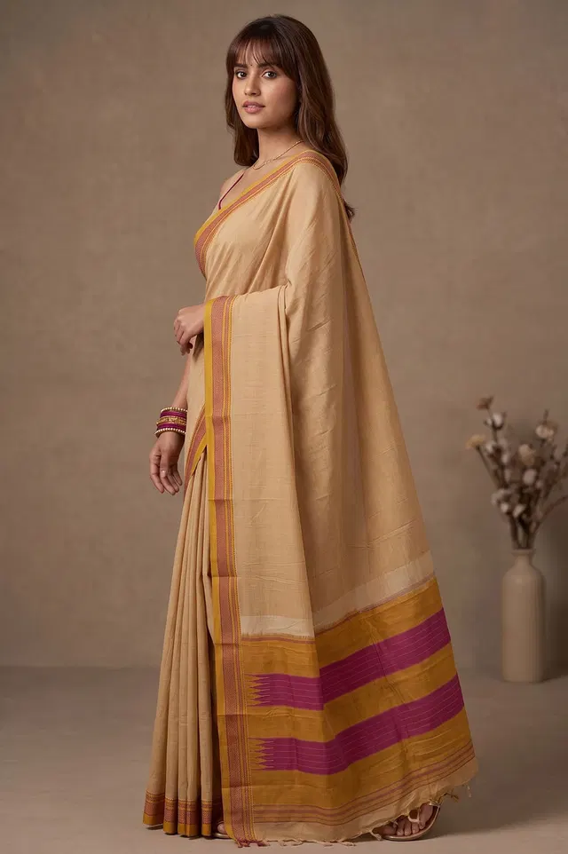 Ilkal Handloom Cotton-Silk Saree