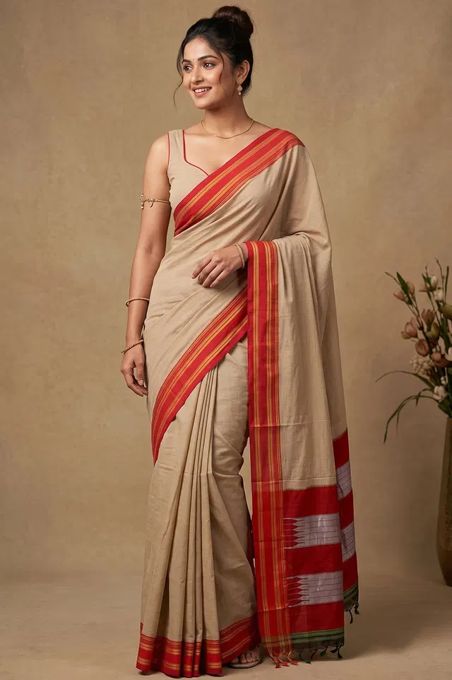 Ilkal Handloom Cotton-Silk Saree