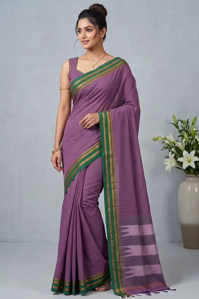 Ilkal Handloom Cotton-Silk Saree