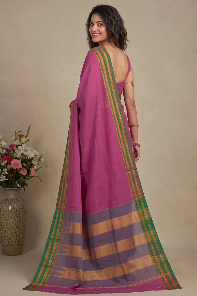 Ilkal Handloom Cotton-Silk Saree