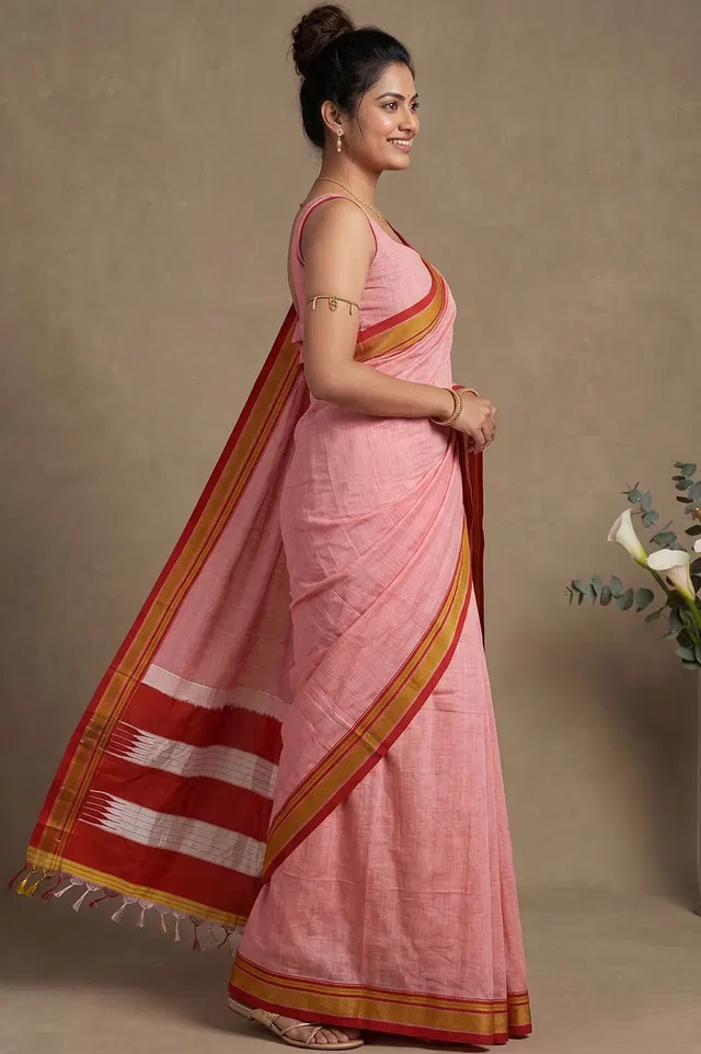 Ilkal Handloom Cotton-Silk Saree