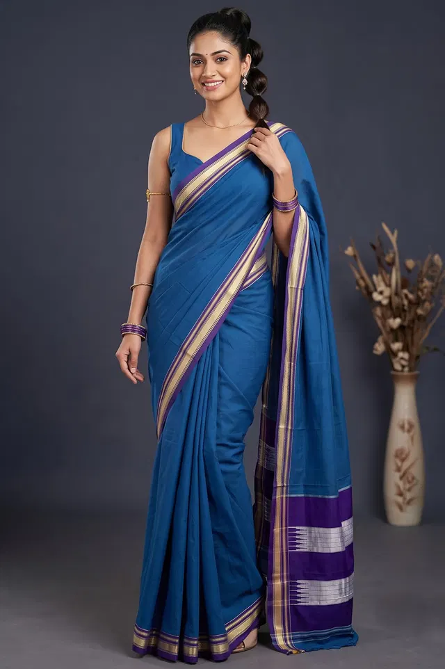Ilkal Handloom Cotton-Silk Saree