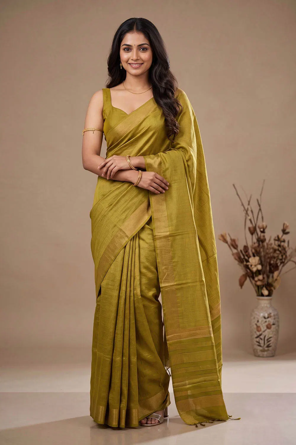 Kosa/Champa - Pure Tussar Handloom Silk Saree