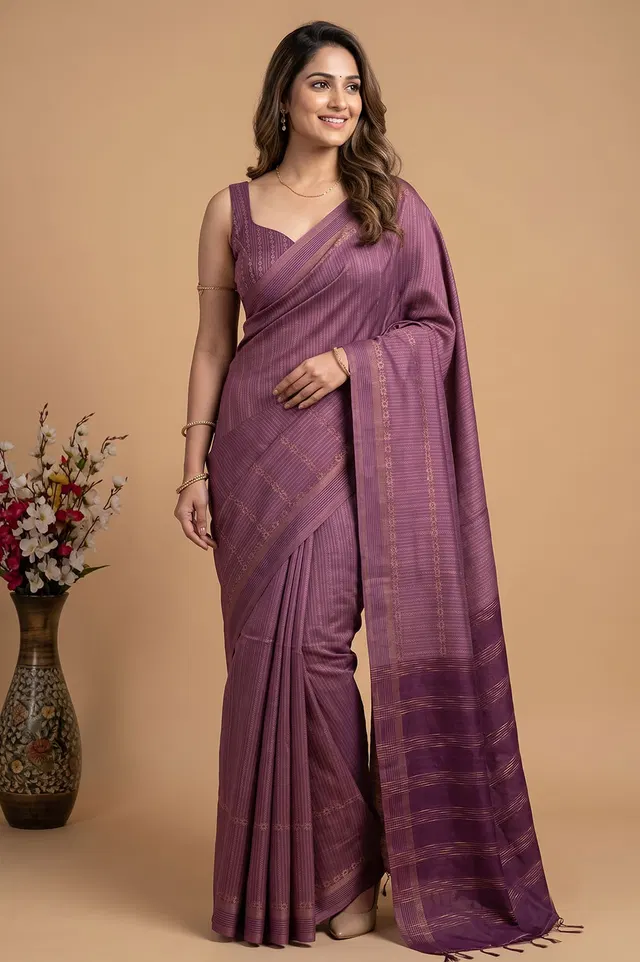 Kosa/Champa - Pure Tussar Handloom Silk Saree
