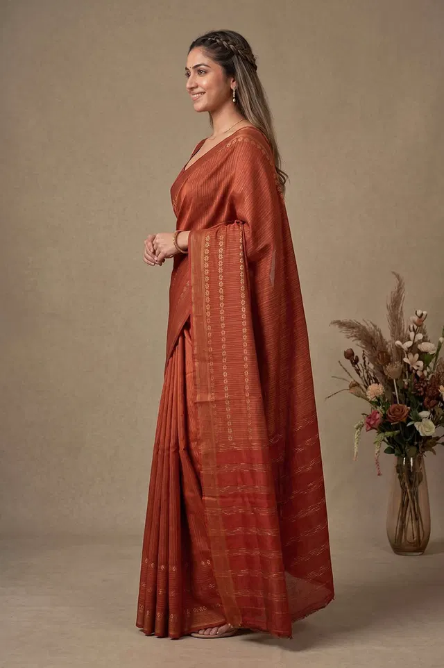 Kosa/Champa - Pure Tussar Handloom Silk Saree