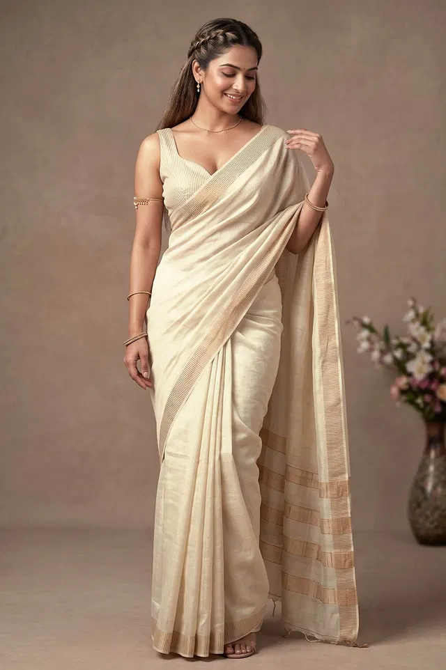 Kosa/Champa - Pure Tussar Handloom Silk Saree