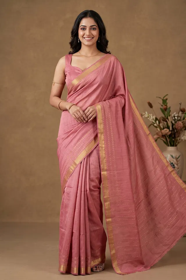 Kosa/Champa - Pure Tussar Handloom Silk Saree