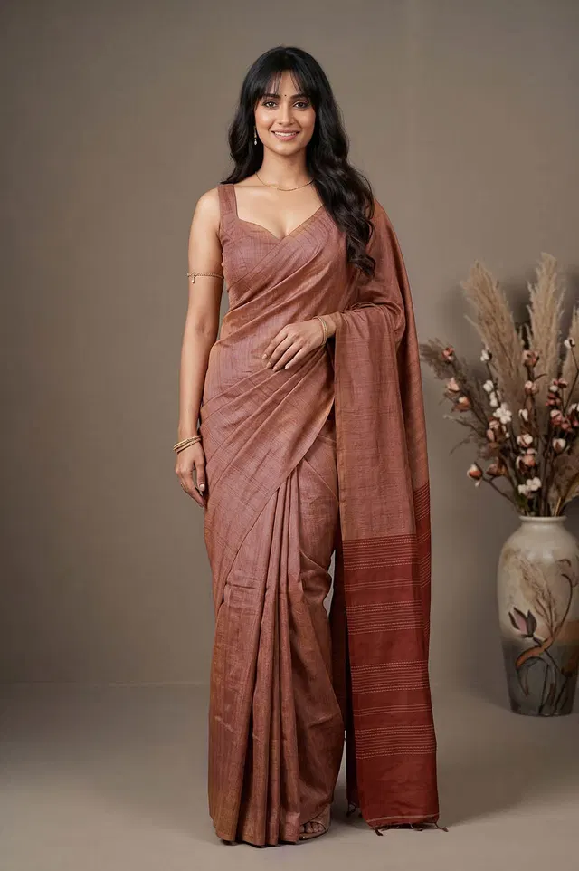 Kosa/Champa - Pure Tussar Handloom Silk Saree