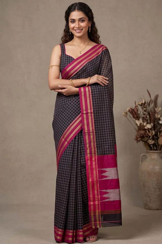 Ilkal Authentic Handloom Cotton-Silk Saree