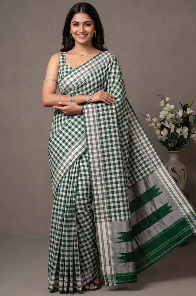 Ilkal Authentic Handloom Cotton-Silk Saree