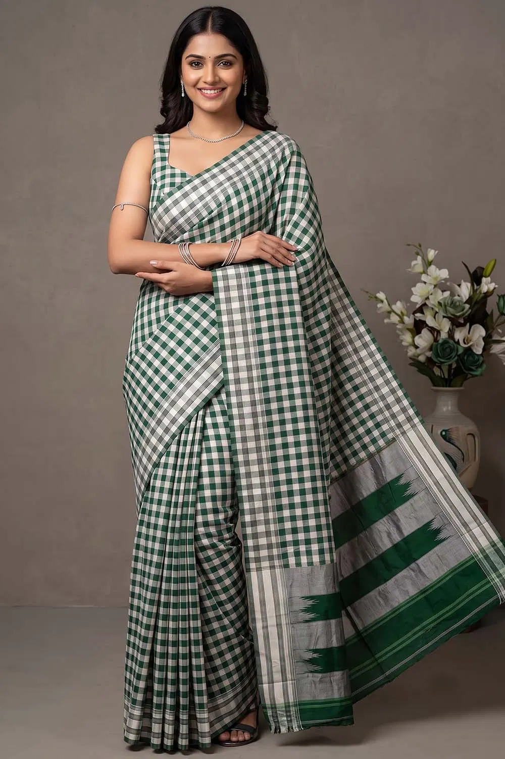 Ilkal Authentic Handloom Cotton-Silk Saree