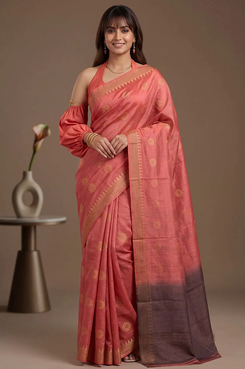 Kosa/Champa - Pure Tussar Handloom Silk Saree