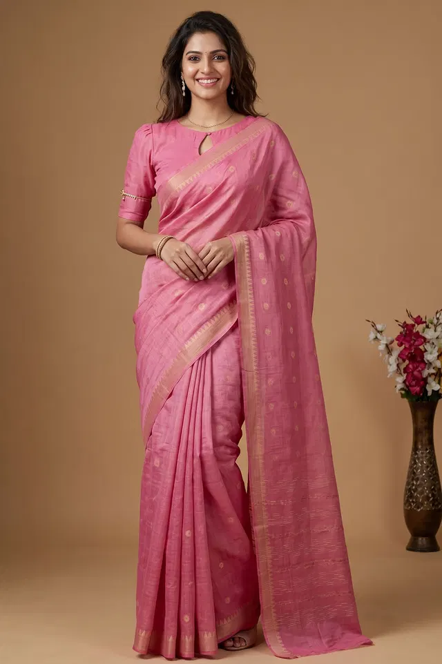 Kosa/Champa - Pure Tussar Handloom Silk Saree