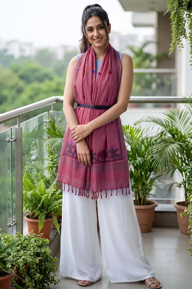 Madhubani Hand Painted Dupatta