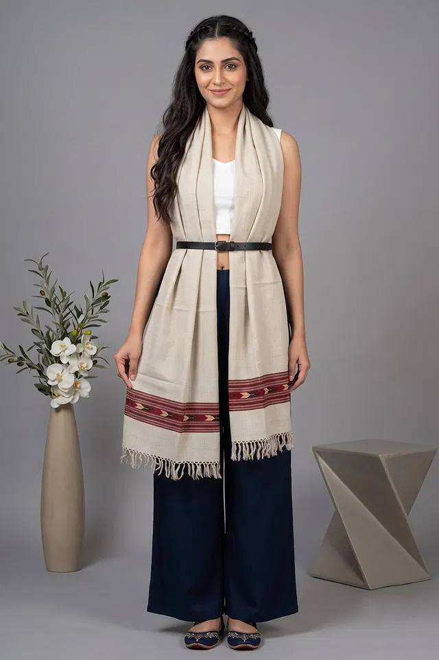Kullu Pure Wool Handloom Stole