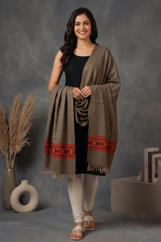 Kullu Pure Wool Handloom Stole