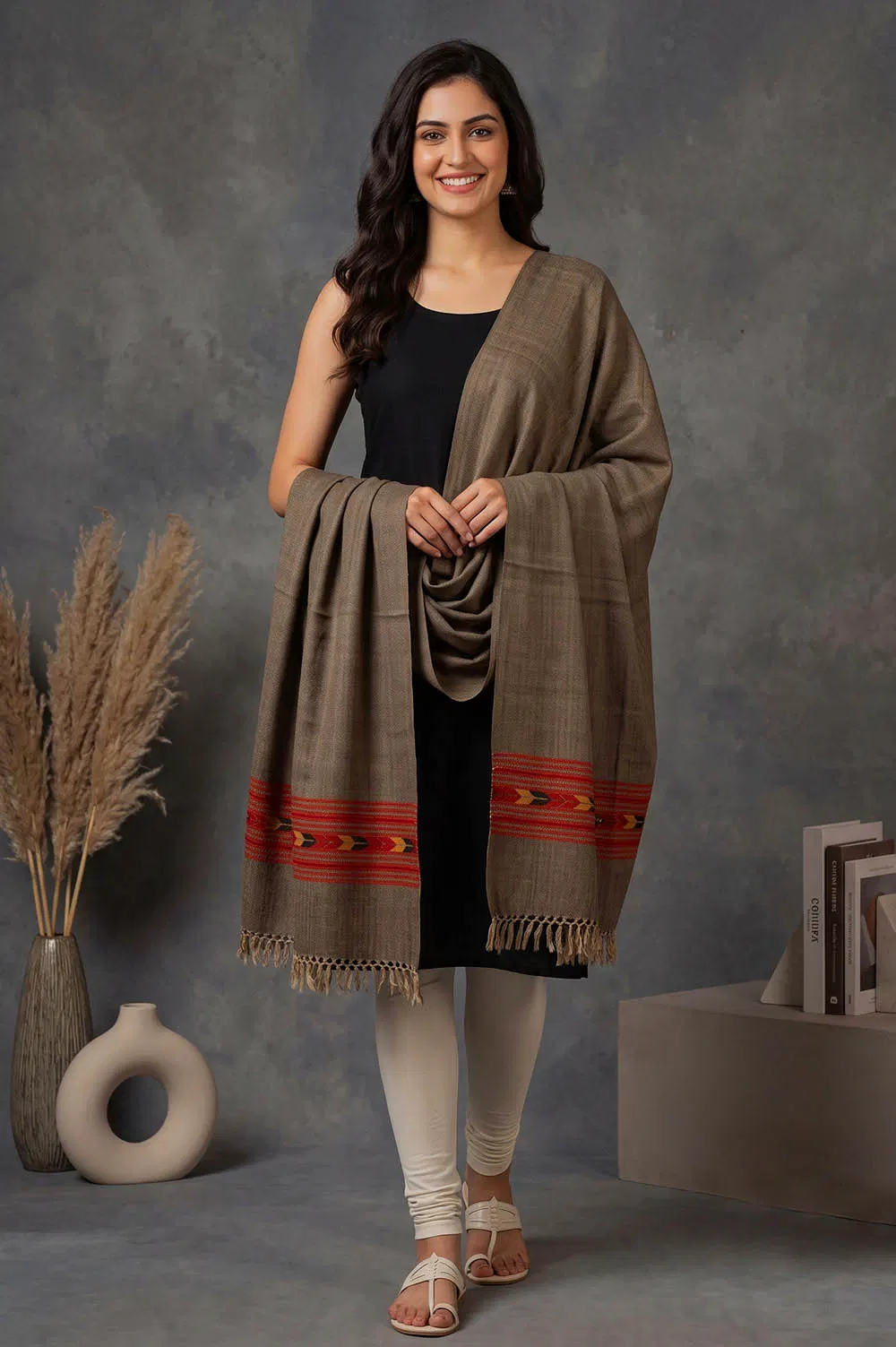 Kullu Pure Wool Handloom Stole