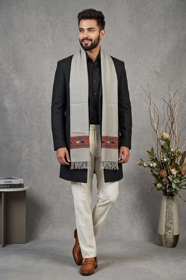 Kullu Pure Wool Handloom Muffler