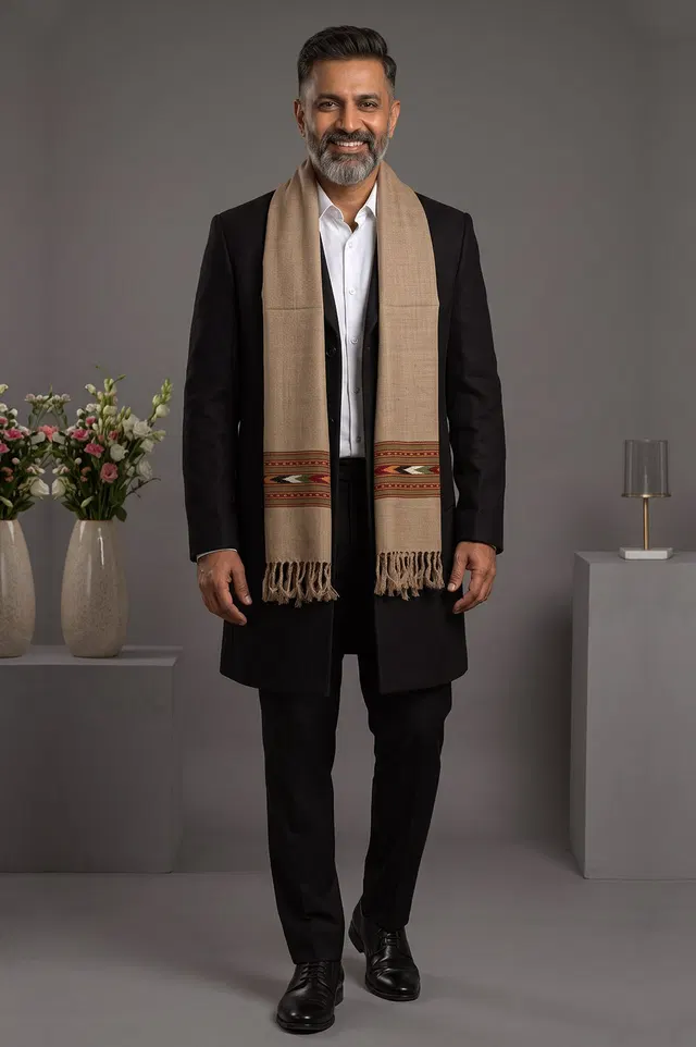 Kullu Pure Wool Handloom Muffler
