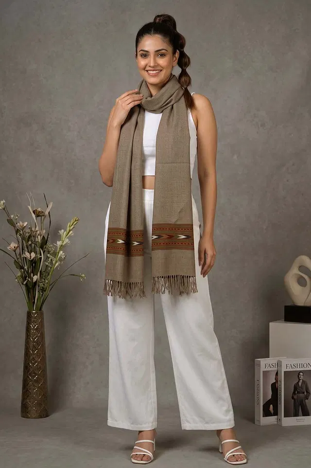 Kullu Pure Wool Handloom Muffler
