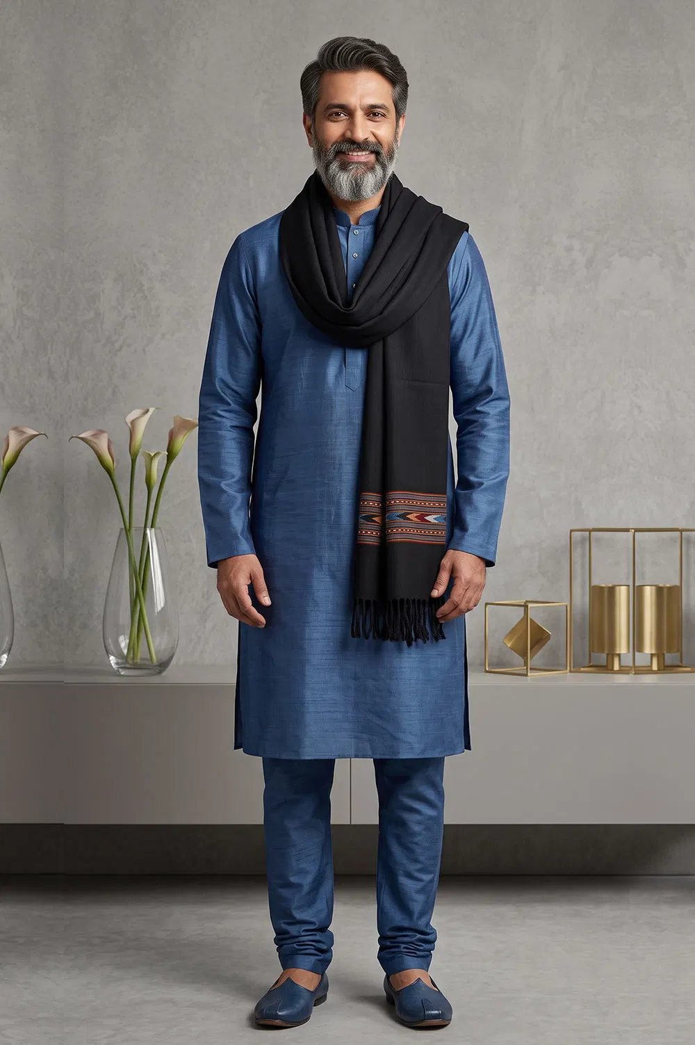 Kullu Pure Wool Handloom Muffler