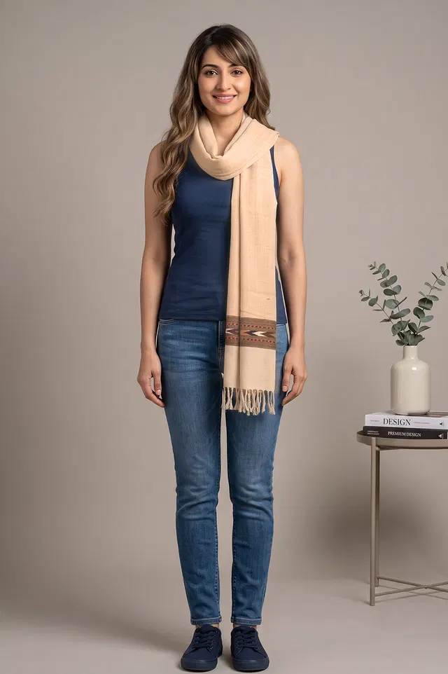 Kullu Pure Wool Handloom Muffler