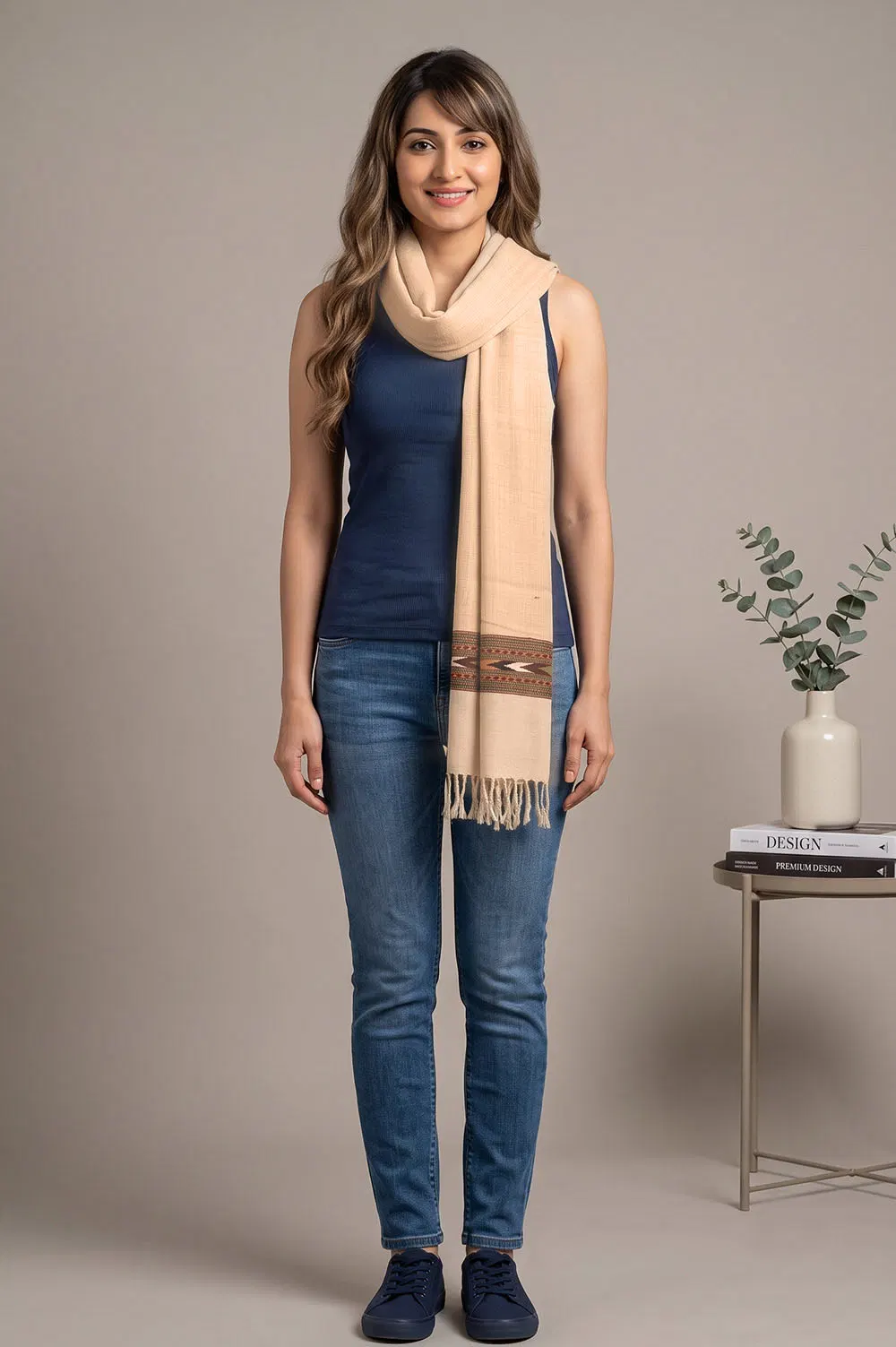 Kullu Pure Wool Handloom Muffler