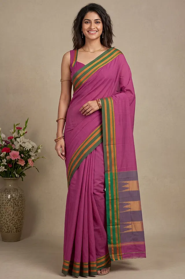 Ilkal Authentic Handloom Cotton-Silk Saree