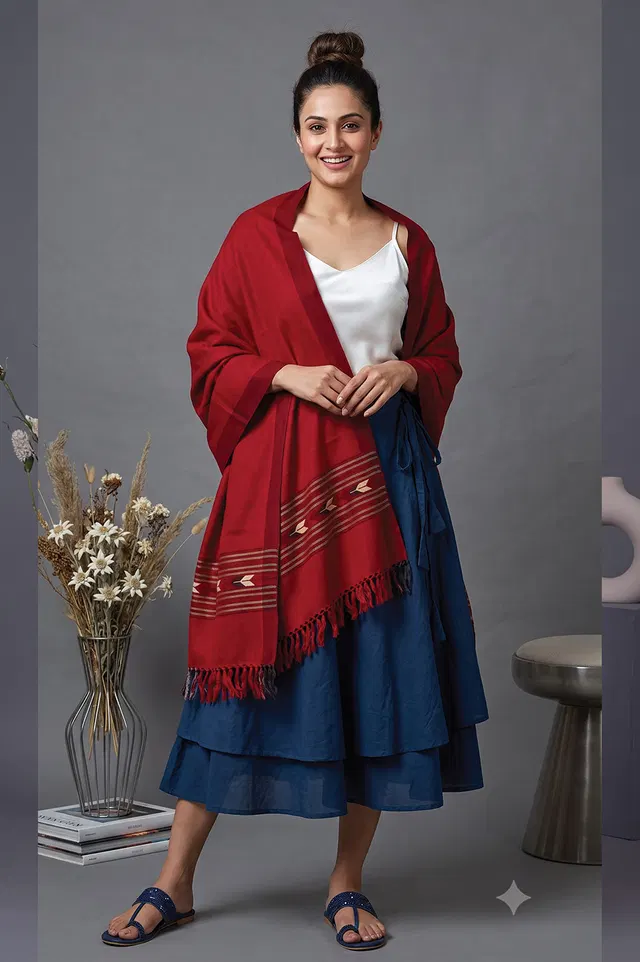 Kullu Pure Wool Handloom Stole