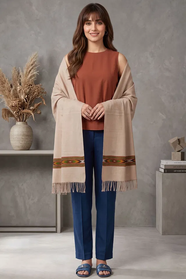 Kullu Pure Wool Handloom Shawl