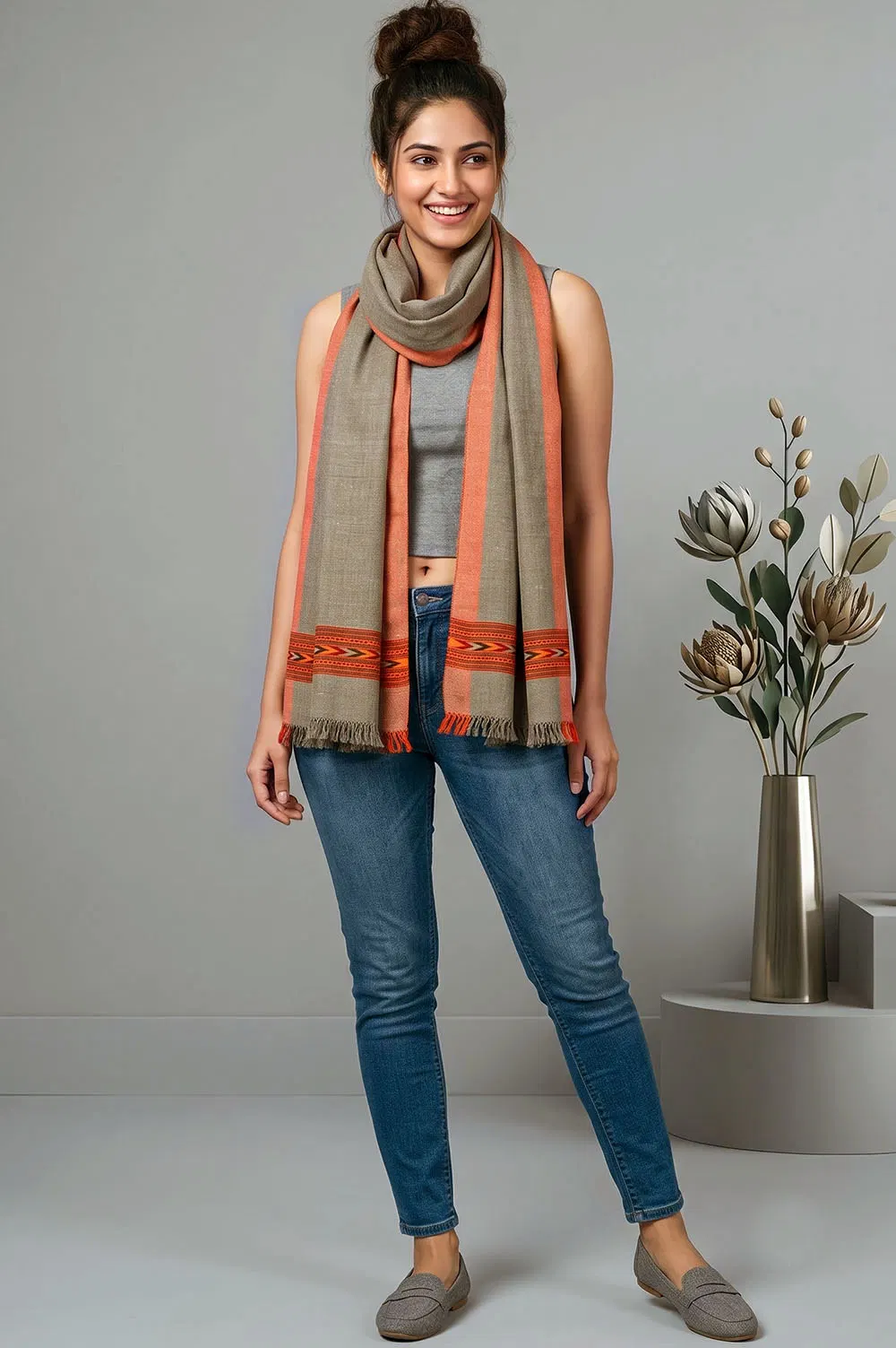 Kullu Pure Woolen Handloom Shawl