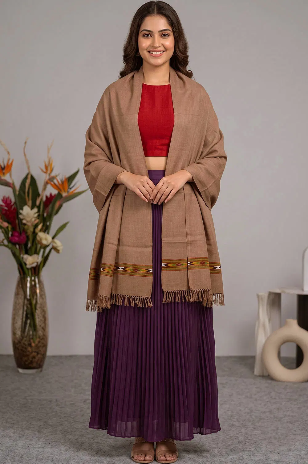 Kullu Pure Wool Handloom Shawl