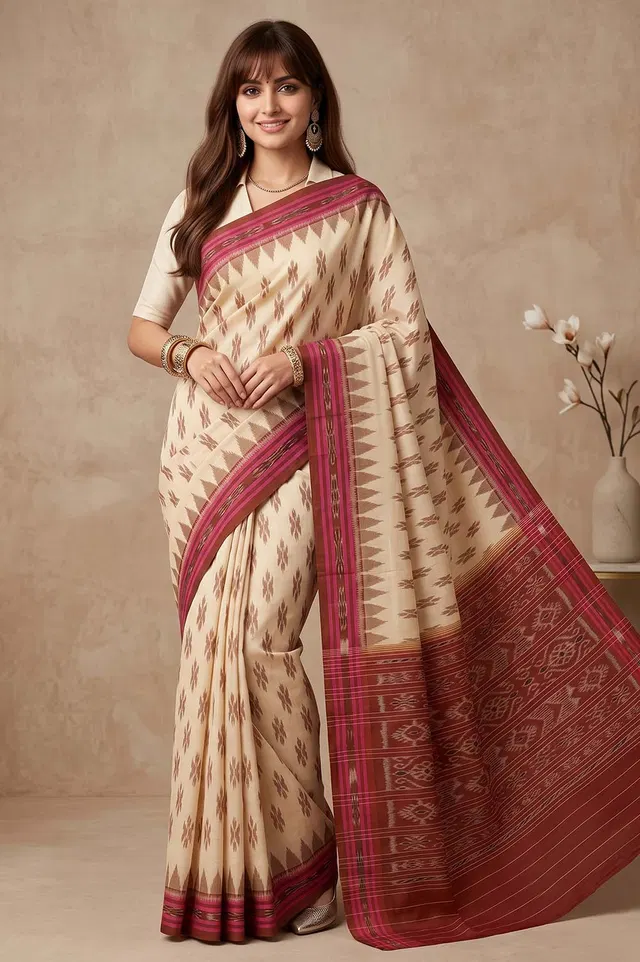 Orissa Ikat Deha Banda Cotton Saree