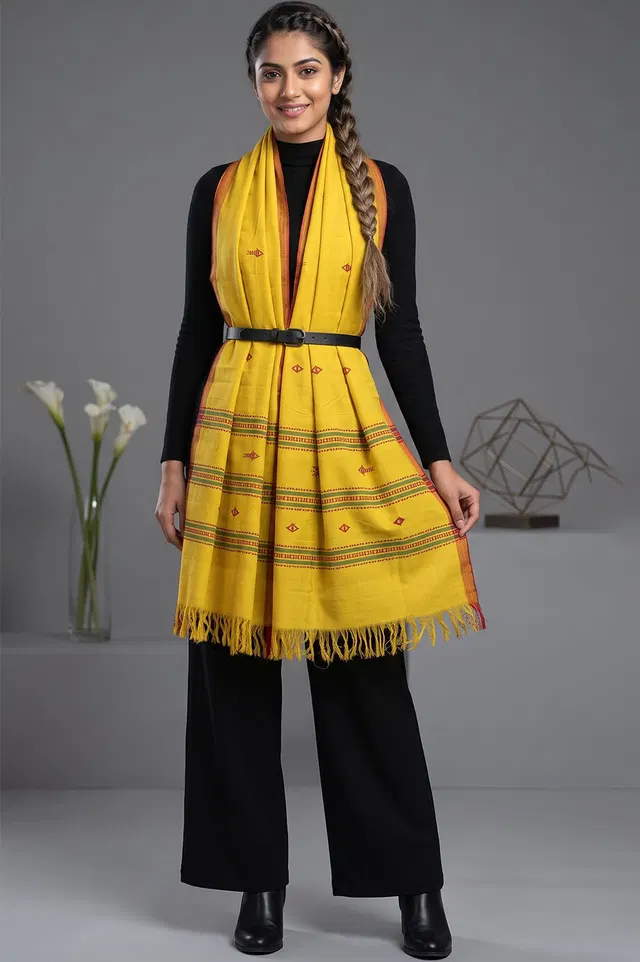 Organic Dyed Kotpad Pure Hand Spun Cotton Dupatta