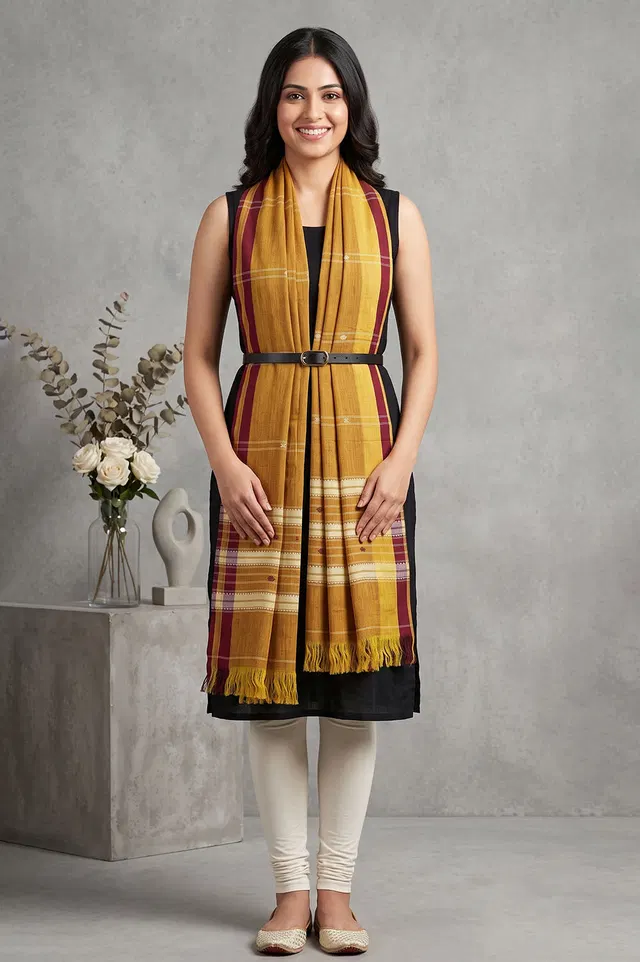 Organic Dyed Kotpad Pure Hand Spun Cotton Dupatta