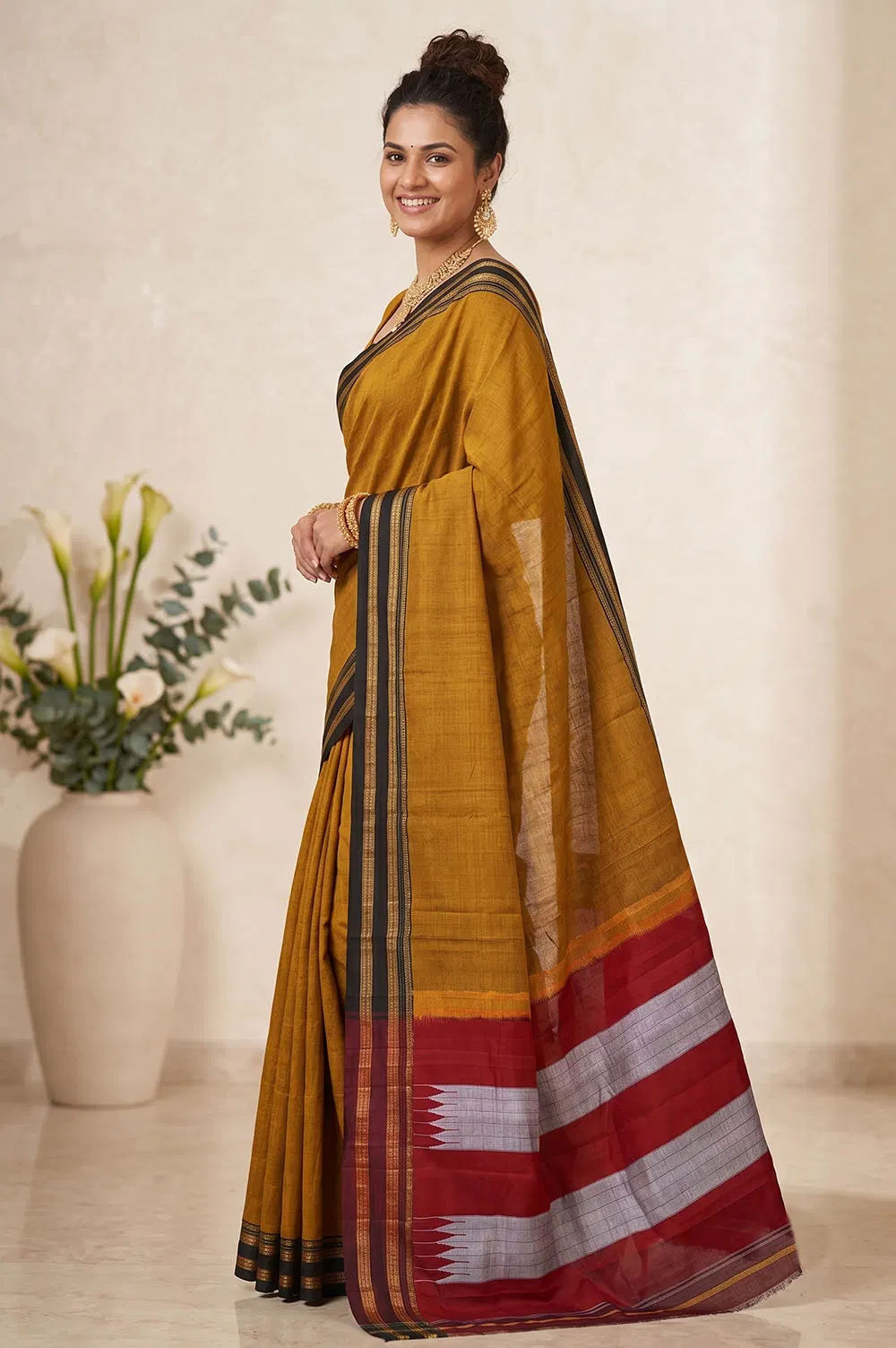 Ilkal Authentic Handloom Cotton-Silk Saree