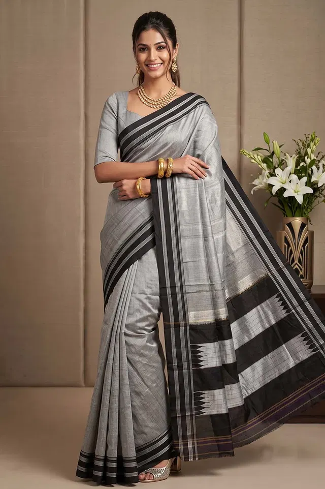 Ilkal Authentic Handloom Cotton-Silk Saree