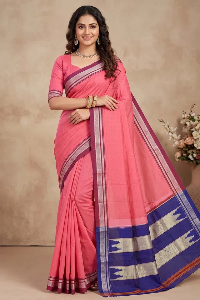 Ilkal Authentic Handloom Cotton-Silk Saree