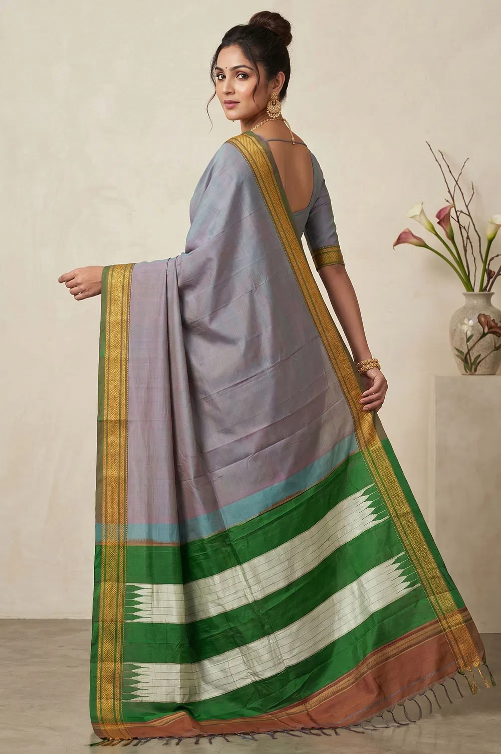 Ilkal Authentic Handloom Cotton-Silk Saree