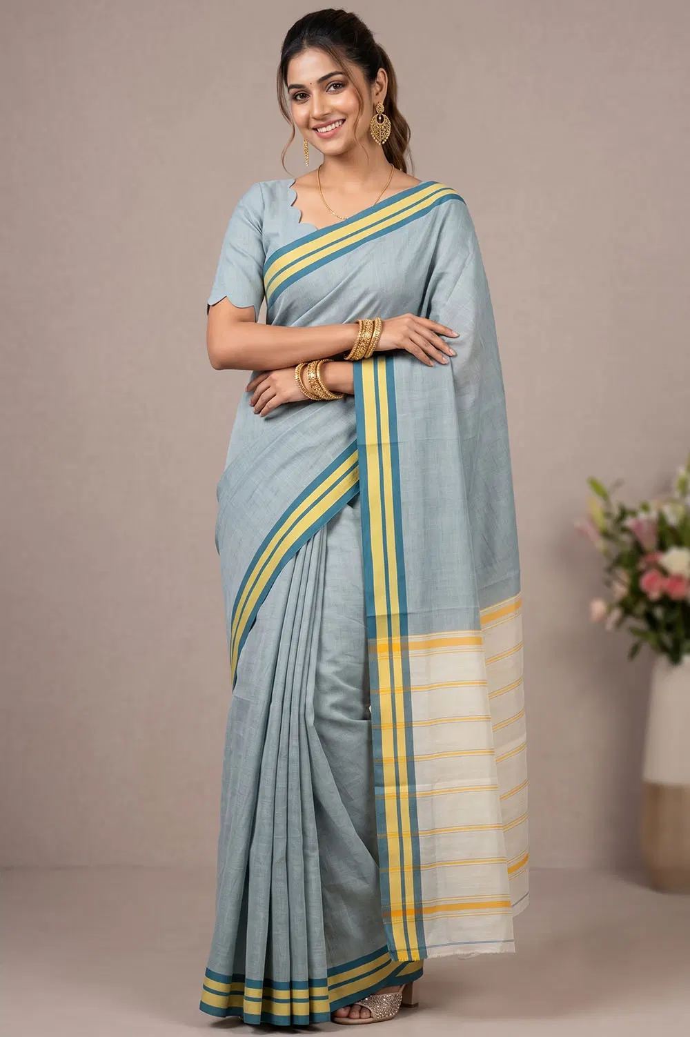 Udupi Handloom Cotton Saree