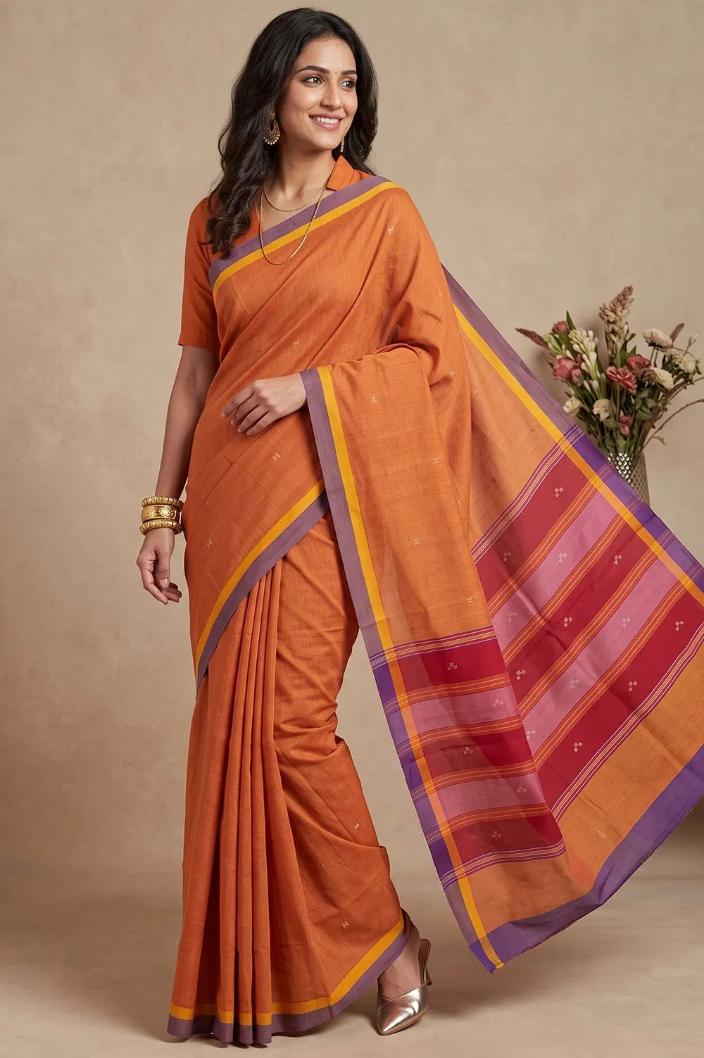 Udupi Handloom Cotton Saree