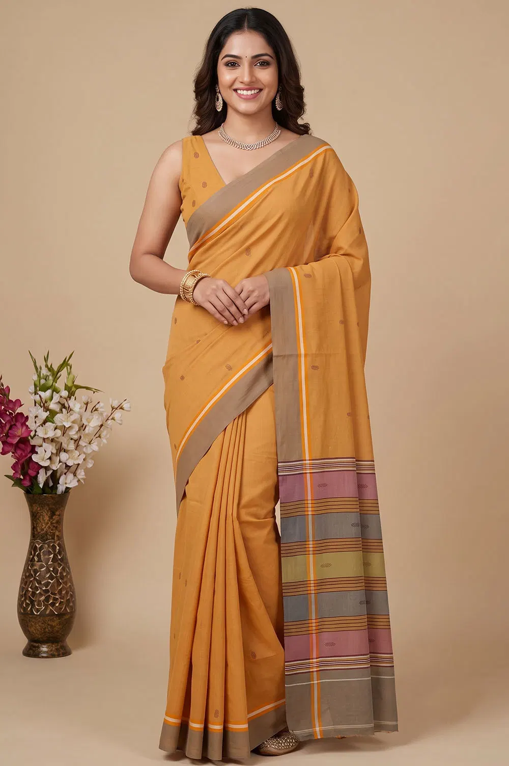 Udupi Handloom Cotton Saree
