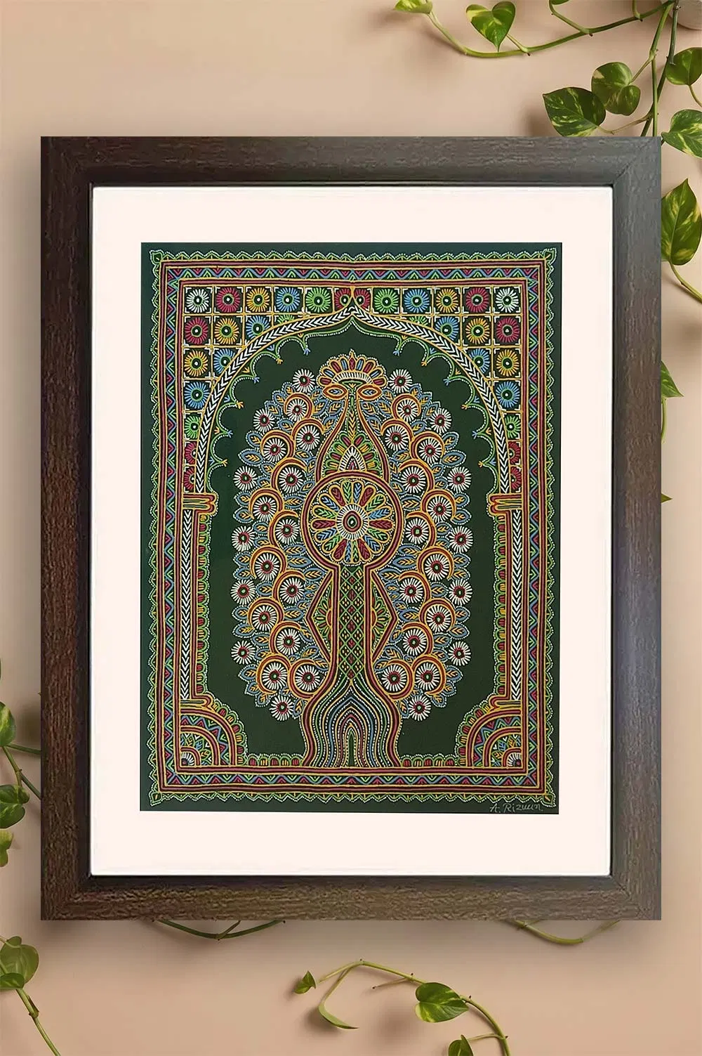 Kutch Rogan Art (18x22) Inches