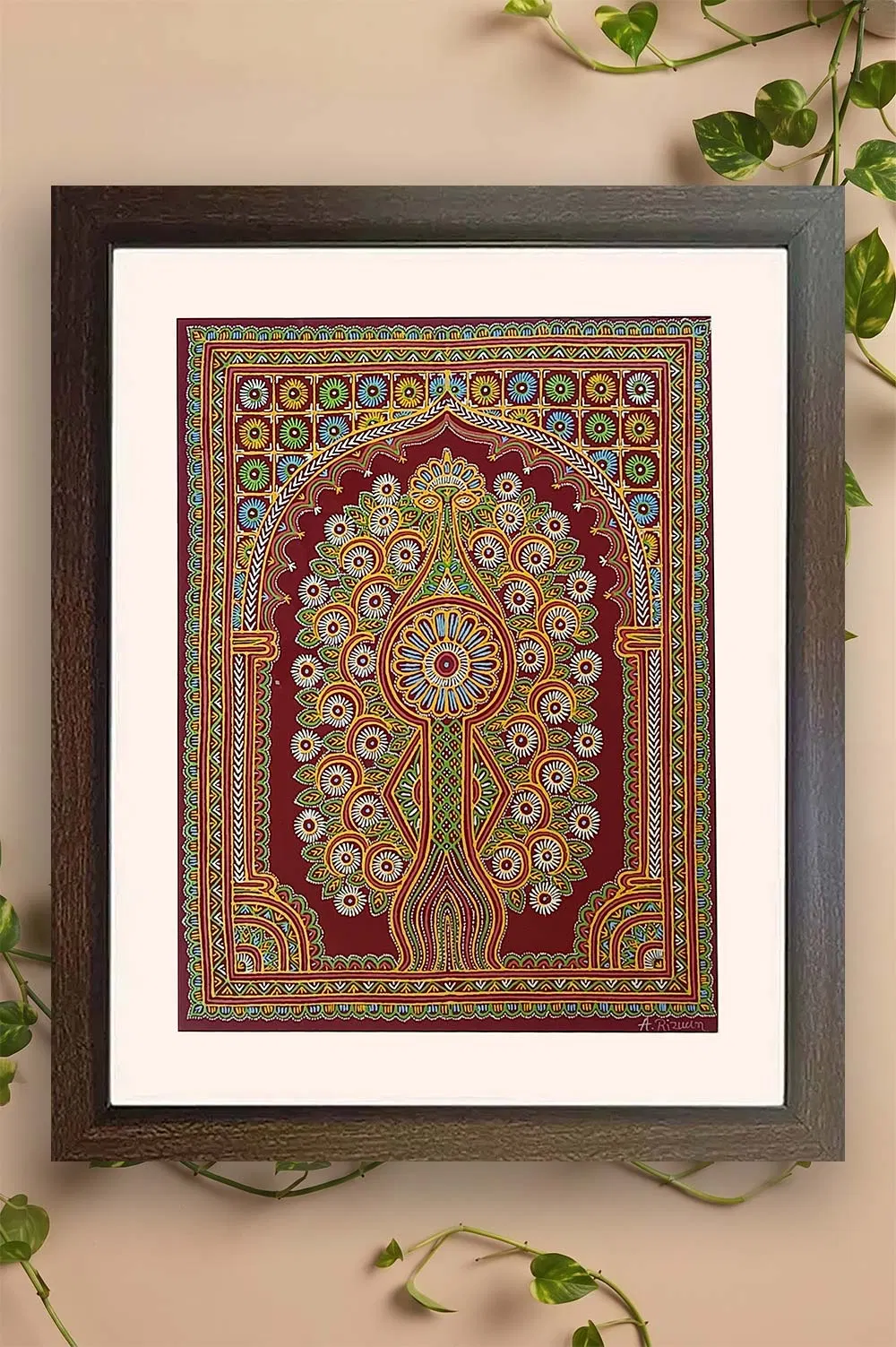 Kutch Rogan Art (18x22) Inches