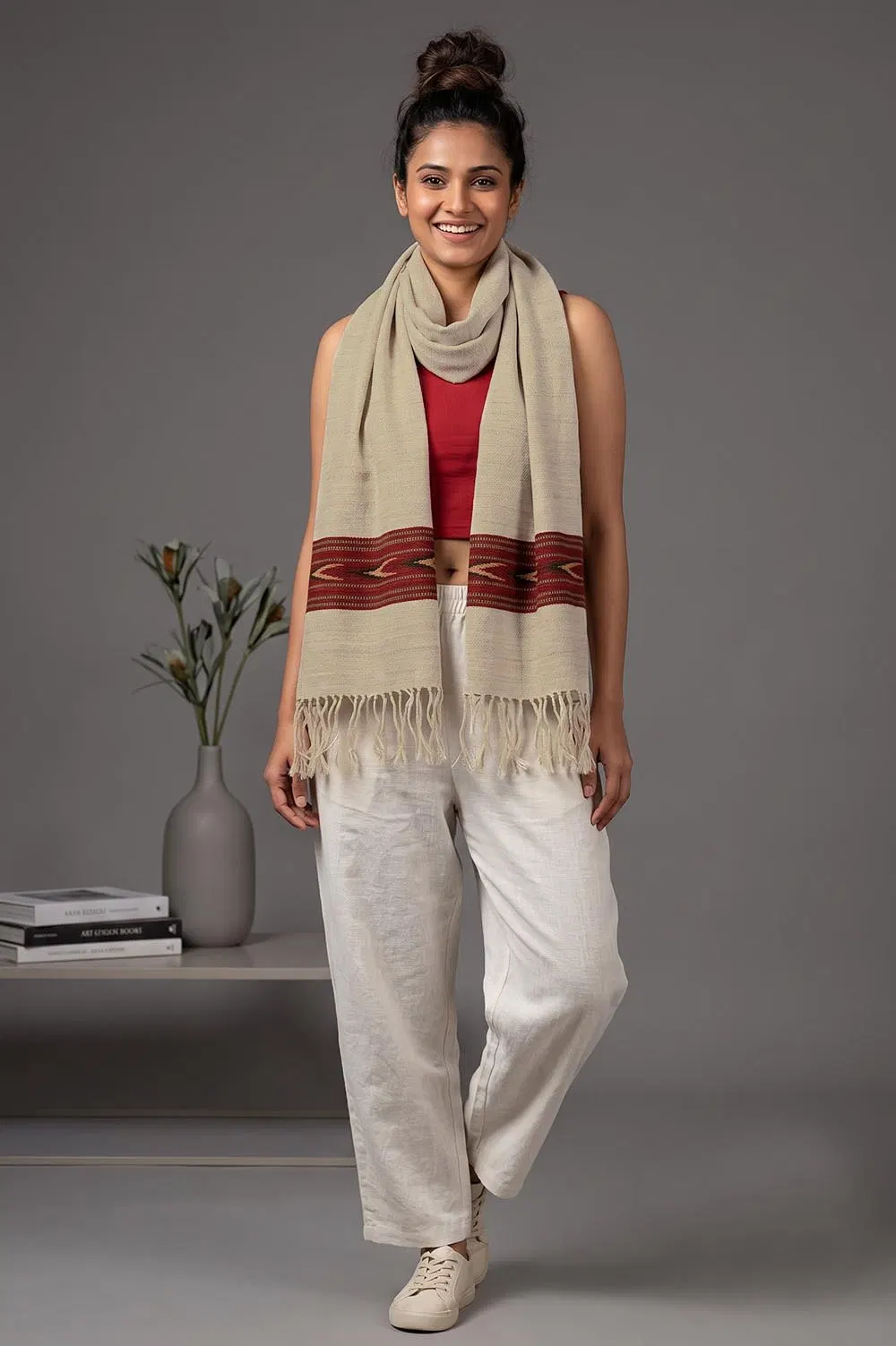 Kullu Pure Wool Handloom Muffler