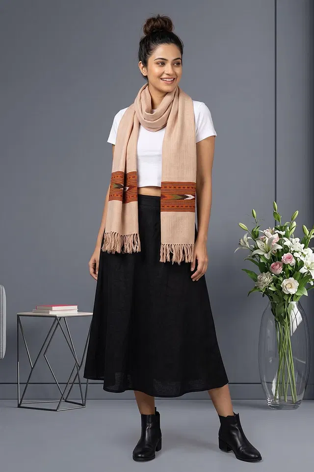 Kullu Pure Wool Handloom Muffler