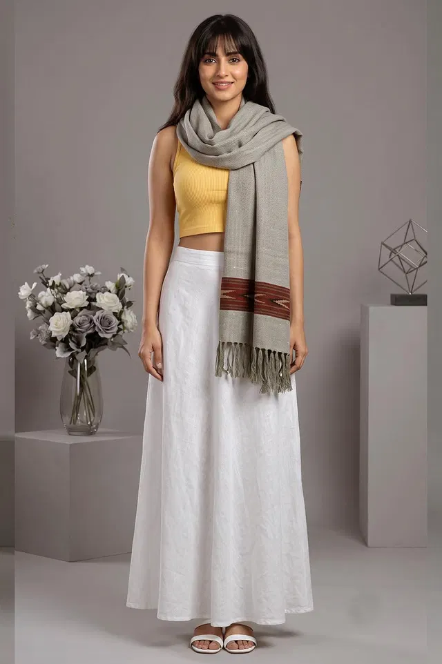 Kullu Pure Wool Handloom Muffler