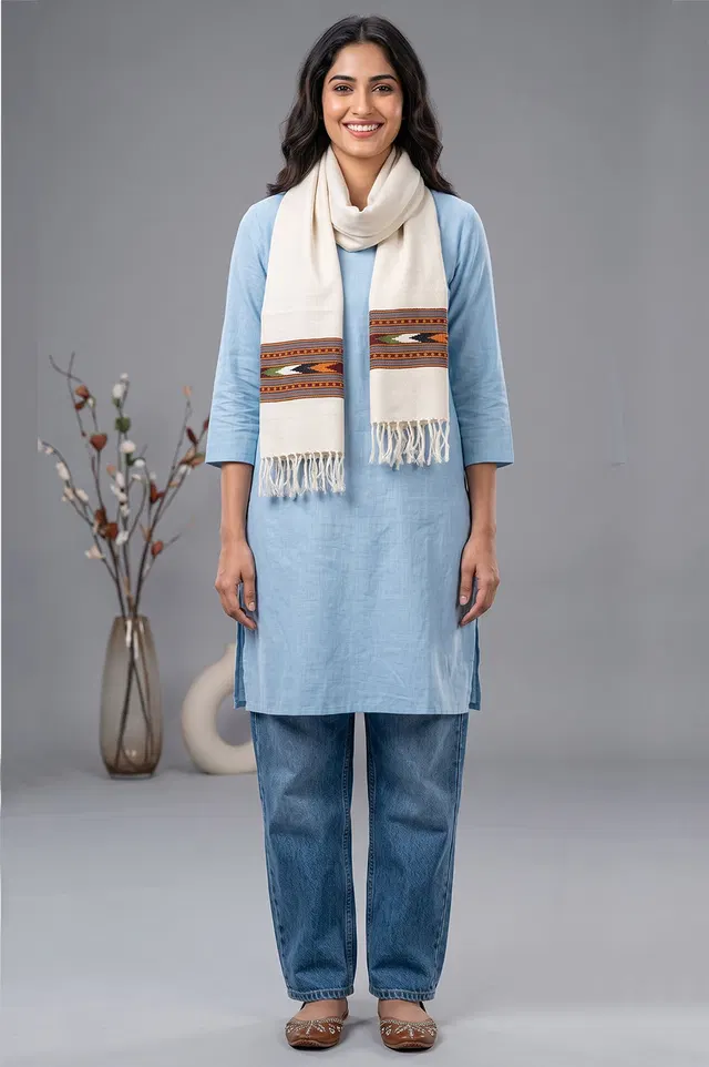 Kullu Pure Wool Handloom Muffler